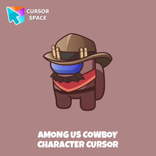 Among Us Cowboy Character cursor pointer cursor